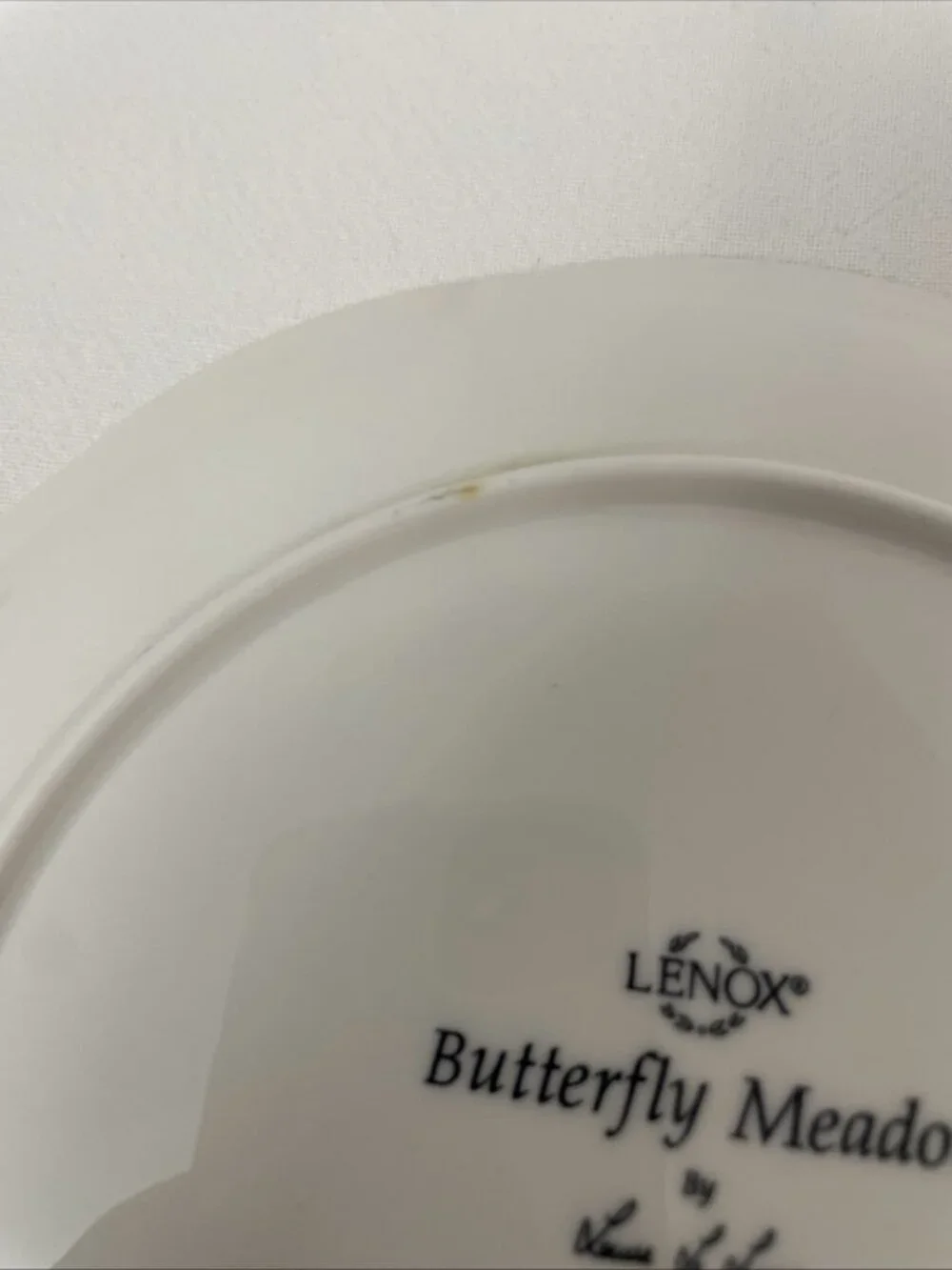 Lenox Butterfly Meadow Porcelain Plates Set of 3 Scalloped 8
